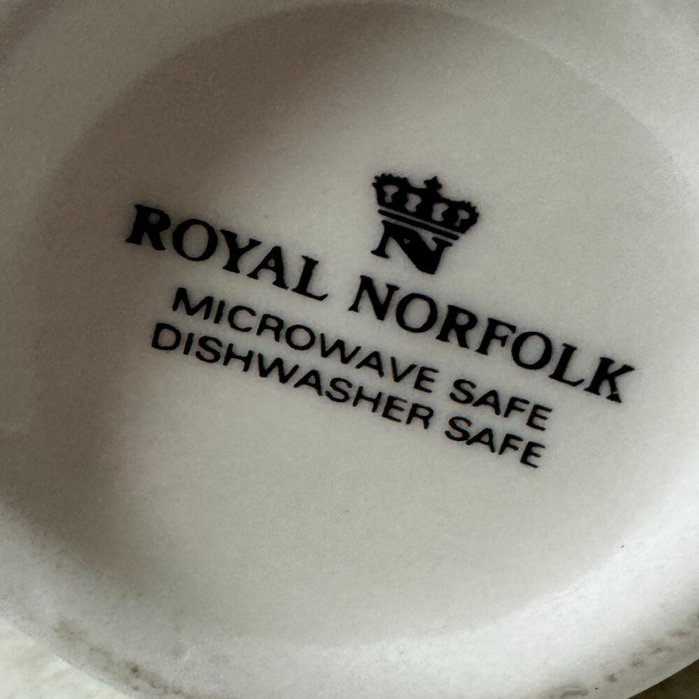 Vintage Royal Norfolk Dear God "When it rains are you sad" Coffee Mug Quote - Picture 3 of 6